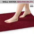 thumbnail image 5 of Yafa Home Fashion 2 Piece Solid Microfiber Soft Bathroom Rug Set, Non-Slip TPR Backing, 5 of 6