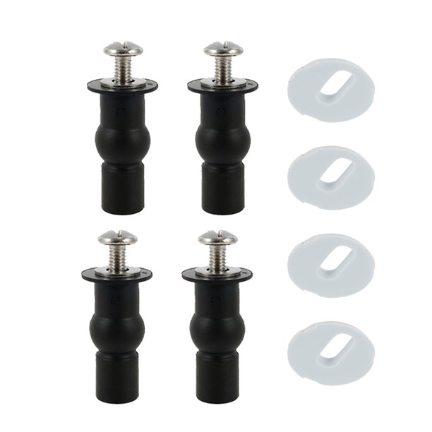 Willkey 2Pairs Of Top Fix Screw Rubber Bung Toilet Seat Parts Screws