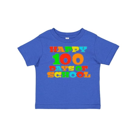 

Inktastic Happy 100 Days of School Gift Toddler Boy or Toddler Girl T-Shirt
