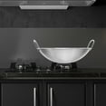 thumbnail image 4 of UPGRATOR Round Bottom Wok Stainless Steel Barbecue Cookware for Gas Stove Use 1Set, 4 of 8