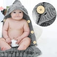 thumbnail image 4 of Knitted Wool Sleeping Bag, Newborn Baby Swaddle Sleeping Blanket Bag, 4 of 5
