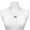 thumbnail image 2 of Delight Jewelry Silver-tone Brown Ruffle Heart - Silvertone Senior Mom Class of 2026 Dome Necklace, 18", 2 of 5