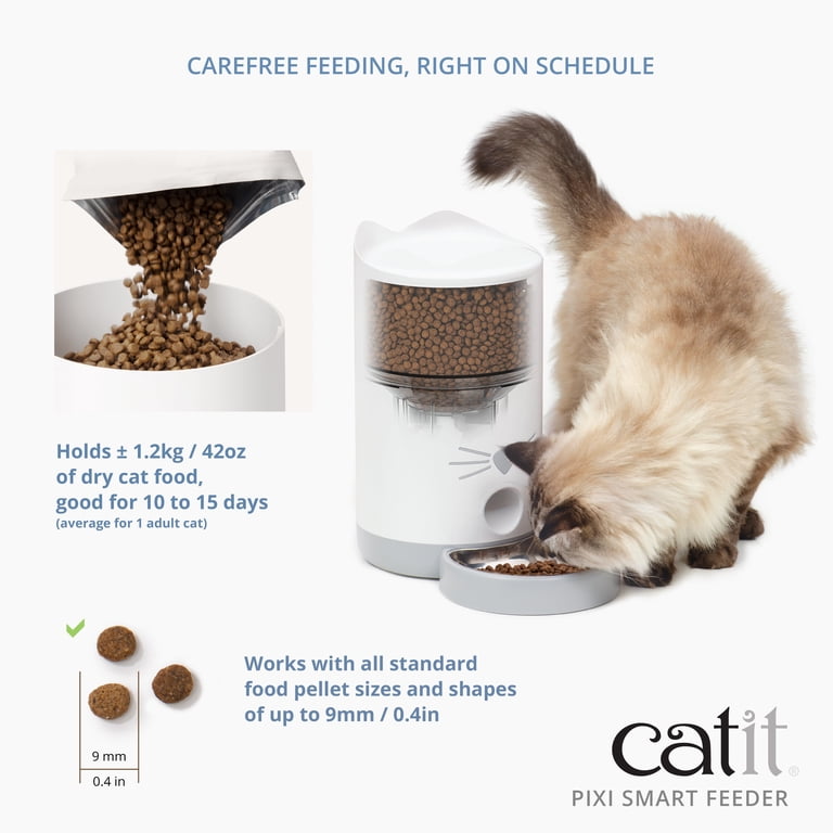 Catit, Smart Feeder, PIXI, Programmable Portion Schedule - Walmart.com