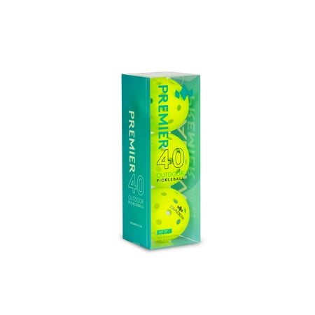Diadem Sports Outdoor Pickleball Balls  3 Pack in Neon Yellow