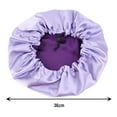 thumbnail image 2 of Purple Double-Layer Satin Sleep Cap for Women with Adjustable Drawstring - Frizz Control, Hair Protection for Nighttime, Hair , Postpartum, Chemo & Hair Loss - Soft, Comfortable, Stylish, 2 of 7