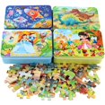 thumbnail image 4 of Rompecabezas de madera para niños, rompecabezas de 60 piezas con forma de caja de hierro, rompecabezas para jardín de infantes, educación temprana, juguete de madera, 4 of 5