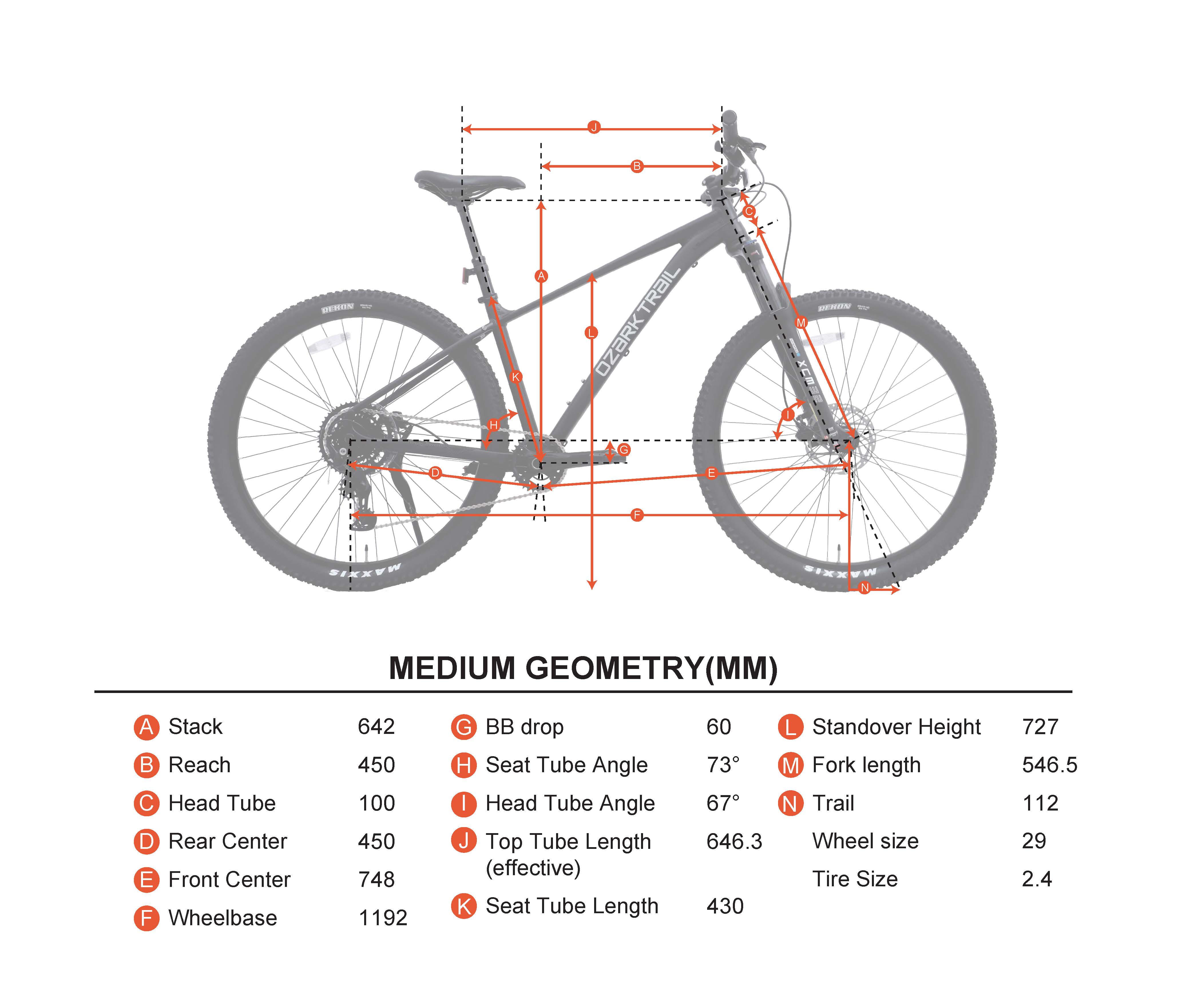 Ozark Trail M.2 Ridge Pro 29 in Mountain Bike, Medium photo 5