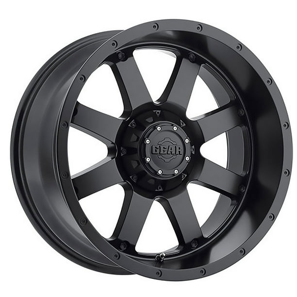 Gear Off Road 726B Big Block 17x9 6x135/6x139.7 12et Satin Black Wheel