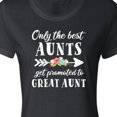 thumbnail image 4 of Inktastic Only the Best Aunts Get Promoted to Great Aunt with Flowers Women's T-Shirt, 4 of 5