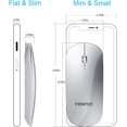 thumbnail image 2 of Ratón Bluetooth FENIFOX Mini Inalámbrico Portátil Plano Recargable Plata, 2 of 3