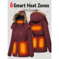 thumbnail image 6 of Forievic Graphene Heated Jacket for Women, Large Capacity Battery Pack, Waterproof, Windproof, USB Charging, Ideal for Outdoor Camping Skiing, 6 of 6