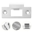 thumbnail image 6 of 4pcs Door Latches Strike Plate Stainless Steel Strike Plates for Interior Doors (T-keyhole), 6 of 6