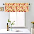 thumbnail image 4 of Fall Autumn Kitchen Curtains Valances for Windows Orange Maple Leaves Window Curtain 54x18 Inch Thanksgiving Harvest Farmhouse Short Rod Pocket Bathroom Treatment 1 Panel for Living Room Bedroom Decor, 4 of 6
