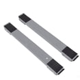 thumbnail image 1 of 2 Pieces Washing Machine Refrigerator Adjustable Mobile Roller Base Fridge Mount Movable Holder Furniture Mount Movable Bracket Kitchen Bedroom Gray, 1 of 5