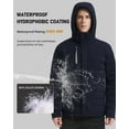 thumbnail image 3 of Men Down Jacket Hooded Lightweight Packable Puffer Jacket Water-Resistent Down Jacket, 3 of 6