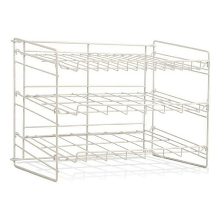 UPC 031742010026 product image for Atlantic 3-Tier Heavy-Gauge Wire Can Rack Storage Organizer for Pantry in White | upcitemdb.com