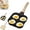 Black, variant on Non Stick Egg Frying Pan 4 Holes Skillet with Handle 4 Egg Frying Pan Nonstick Wooden Handle Mini Muffin Eggs Cooker Pancake Nonstick Griddle for Gas Stove and Induction Cookware