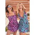 thumbnail image 5 of Swim 365 Women's Plus Size Princess-Seam Swim Dress, 5 of 6