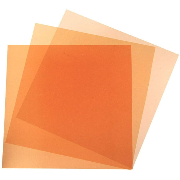 CTO (Color Temperature Orange) Color Correction Warming Gel Filter Selection Kit 8 x 8 Inches