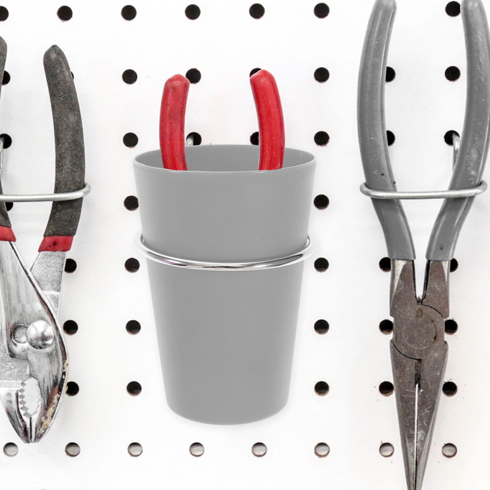 Raindrops  Craft Room Organizers and Storage Pegboard Accessories Hooks Silver