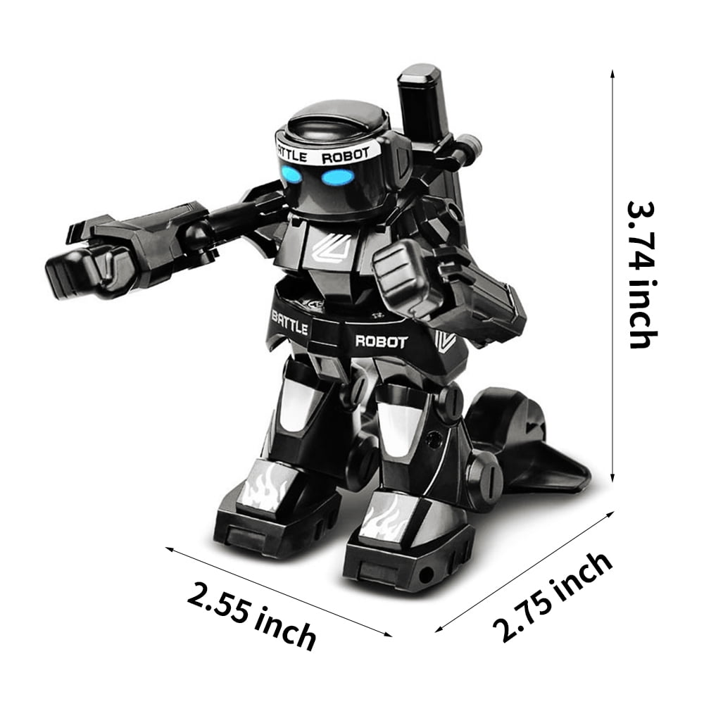 KO Bot RC Boxing Robots Fight To Win Remote Control Battle Robot Toys For Kids With Cool Light Sound Effects. Gesture Sense Controller 2 Operating Modes 5 Punches To K.O. Your