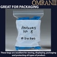 thumbnail image 4 of Reclosable Zip Poly Bags White Block, 2Mil 6" X 8W" & 500 Bags | LDPE Material, Clear Plastic with Resealable Lock Seal Zipper | Resealable Zip Top Lock For Travel, Storage, Packaging & Shipping, 4 of 6