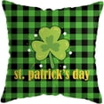 thumbnail image 1 of Fiudx Ofertas Flash Artículos En Oferta Funda De Cojín De Felpa Corta Para El Día De San Patricio, Funda De Almohada Para Sofá, Decoración Del Hogar, 1 of 2
