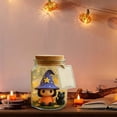 thumbnail image 3 of Adopt a Witch Hat Jar Meet Whimsy & Her Black Cat 2025 Halloween Witches Figurines Decorations Cute Decorative Glass Candy Jars with Cork Lid Cookie Dish Sugar Bowl Fall Decor, 3 of 6