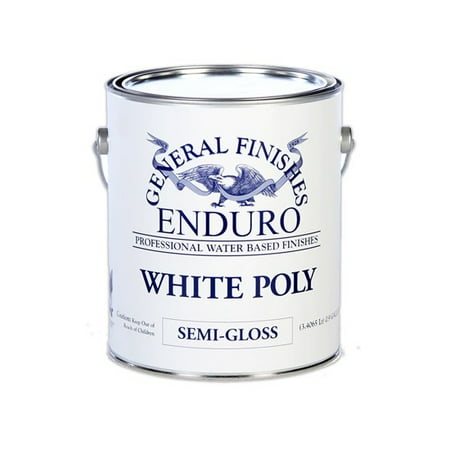Pole Finish - General Finishes, White Poly, Semi-Gloss, Gallon