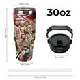 thumbnail image 2 of WWE 30 Oz Tumbler with Straw, Vacuum Insulated Stainless Steel Double Wall Water Bottle Travel Coffee Mug, Gifts, 2 of 8