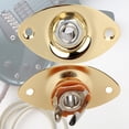 thumbnail image 1 of Toma De Guitarra Reemplazo de conector de bajo de metal de 1/4 pulgadas para guitarra eléctrica TL (dorado), 1 of 7