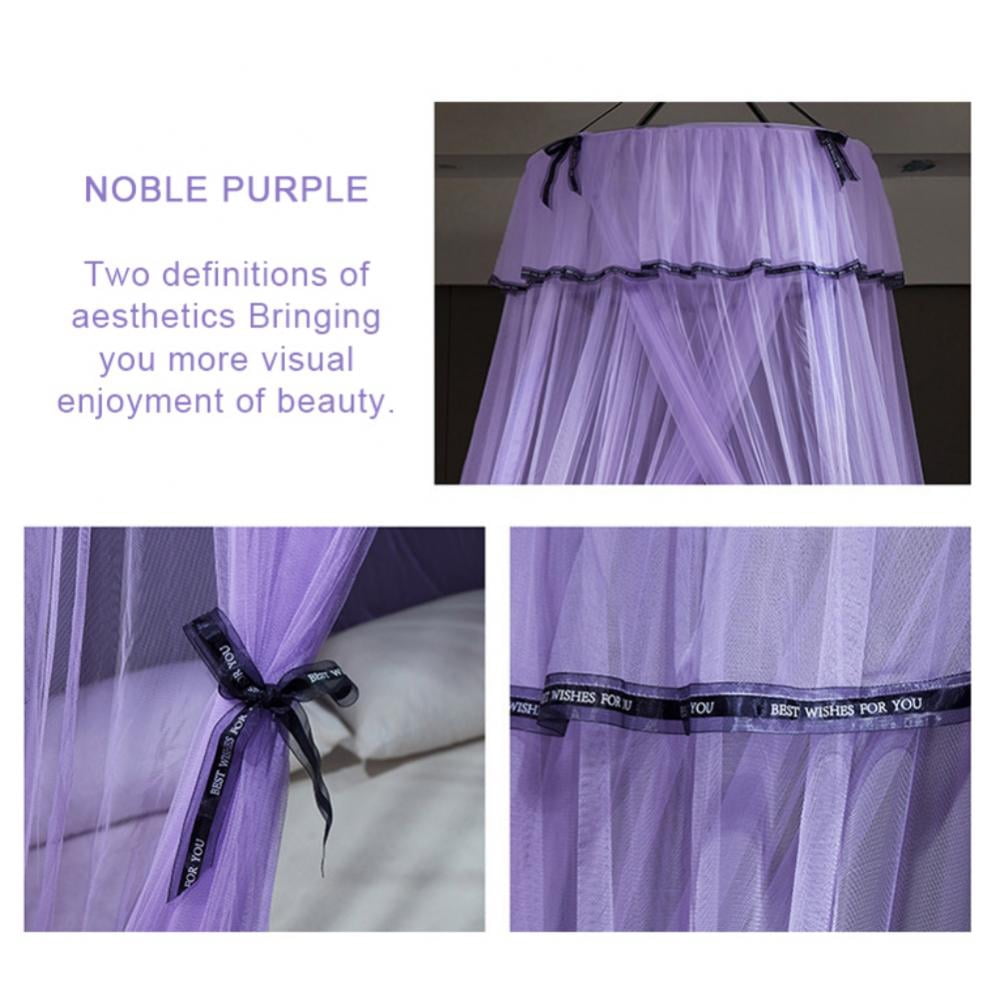Deluxe Bed Canopy for Girls & Adults , Dome Canopy Bed Curtains Mosquito Net Play Tent for Kids Teen Adult King Queen Full Double Bed