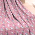 thumbnail image 3 of Pink Cartoon Unicorn Pattern Blanket,Comfortable Soft Lamb Wool Throw Blanket,All Season,Warm Lightweight Blankets for Sofa Bed Couch Living Room Chair,30"x40", 3 of 4