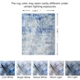 thumbnail image 2 of JV Home Area Rug Elegance Grey Blue 5'3"x7'3" Washable Carpet Anti Slip, 2 of 6