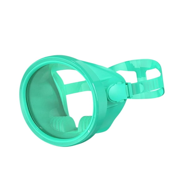 Máscara de buceo, gafas de buceo antivaho para adultos, ovaladas, a prueba de fugas, ligeras, impermeables, de gran volumen, visión amplia, lente verde fluorescente