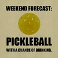 thumbnail image 2 of CafePress - Weekend Forecast Pickleball Drinking Canvas Lunch - Canvas Lunch Bag with Strap Handle, 2 of 2