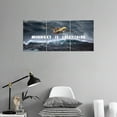 thumbnail image 3 of Inspirational Wall Art Rainstorm Airplane Mindset is Everything Canvas Pictures Painting Motivational Posters Inspiring Success Quotes for Office Wall Decor Print Artwork Ready to Hang [36'W x 16''H], 3 of 6