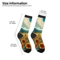 thumbnail image 2 of Uemuo Field Style Bicycle Young Sunflower Printed Kids Boys Socks Seamless Crew Socks Crazy Funny Athletic Sport Socks for Children, 2 of 6