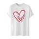 thumbnail image 3 of Tops para hombre, blusas y camisas de cuello redondo y manga corta para hombre. Camiseta/camisa informal de cuello redondo y manga corta con estampado de corazones para hombre. Tops de poliéster para, 3 of 4