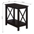 thumbnail image 4 of Convenience Concepts Oxford Table d'Appoint de Chaise avec Tablette - Fini Bois Espresso, 4 of 5