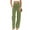 Armygreen, variant on Women Jeans Mid Waisted Straight Loose Stretchy Tummy Control Pants