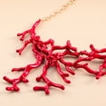 thumbnail image 3 of Milue Red Coral Necklace Female Collarbone Chain Student Adjustable Chain Jewelry, 3 of 10