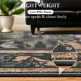 thumbnail image 4 of SORONO KATE 4'x6' Floral Bird Area Rugs for Living Room, Machine Washable Oriental Vintage Distressed Non Slip Soft Indoor Area Carpet, Forset Ink, 4 of 7