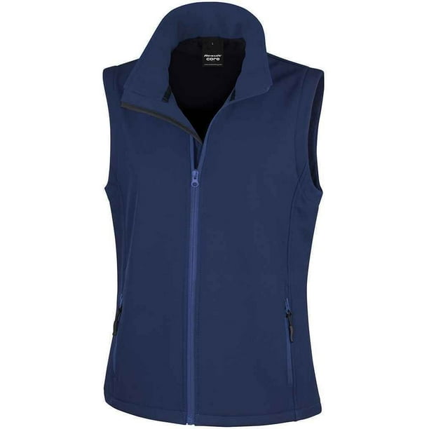Result - Chaleco abrigado Soft Shell Core para impresión para chica mujer (Marino)