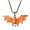 Orange, variant on PILE Halloween Home Decor Halloween Dark Glowing Bats Pendant Cool Street Festival Necklace Accessory