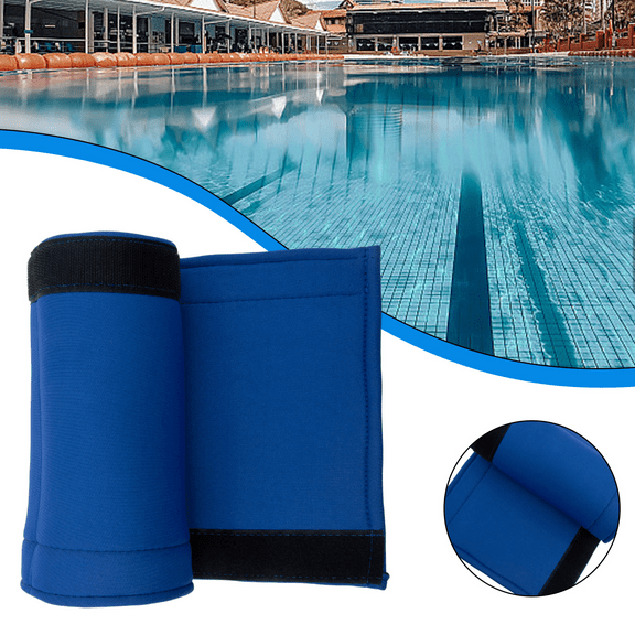 Non-Slip Pool Handrail Covers for Royal Blue Safety Grips Swimming Pool Railing Covers Inground Pool with Zippered (4-Feet,Sold Individually, Not in Pairs)