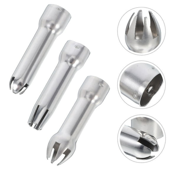 ELAYARD Cake Decorating Piping Tips Set of 3 Stainless Steel for Professional Bakers and Home Baking Enthusiasts