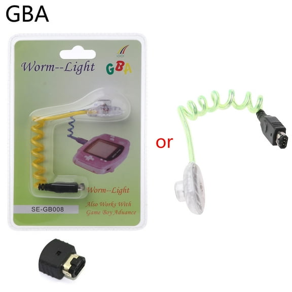JNANEEI Worm Screen Light LED Illumination Night Lamp with Packing for GBA Gameboy Advance/for Game Boy Color GBC Console