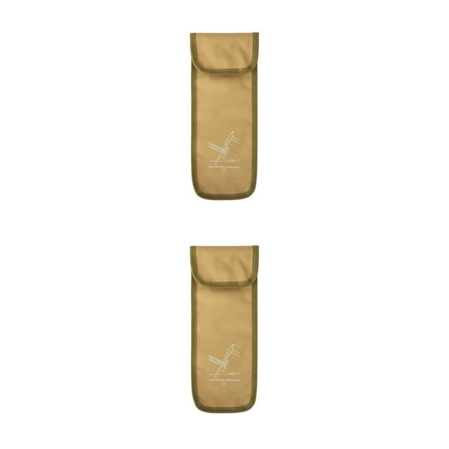 yingyy 1/2/3/5 Sac de Piquets de Tente Extérieure Sac de Rangement Multifonctions Clous Oxford Tissu Extérieur Voyage Équipement de Randonnée Accessoires Kaki / L 2PCS