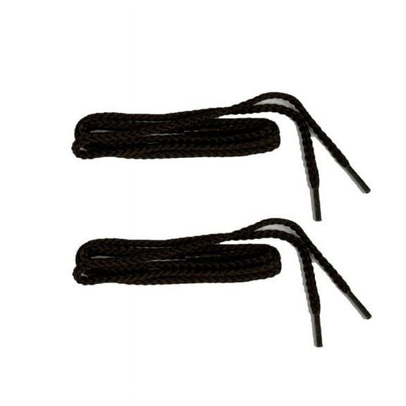 Kiwi Casual Round Dark Brown Shoelaces, 18 Inches - 2 Pairs